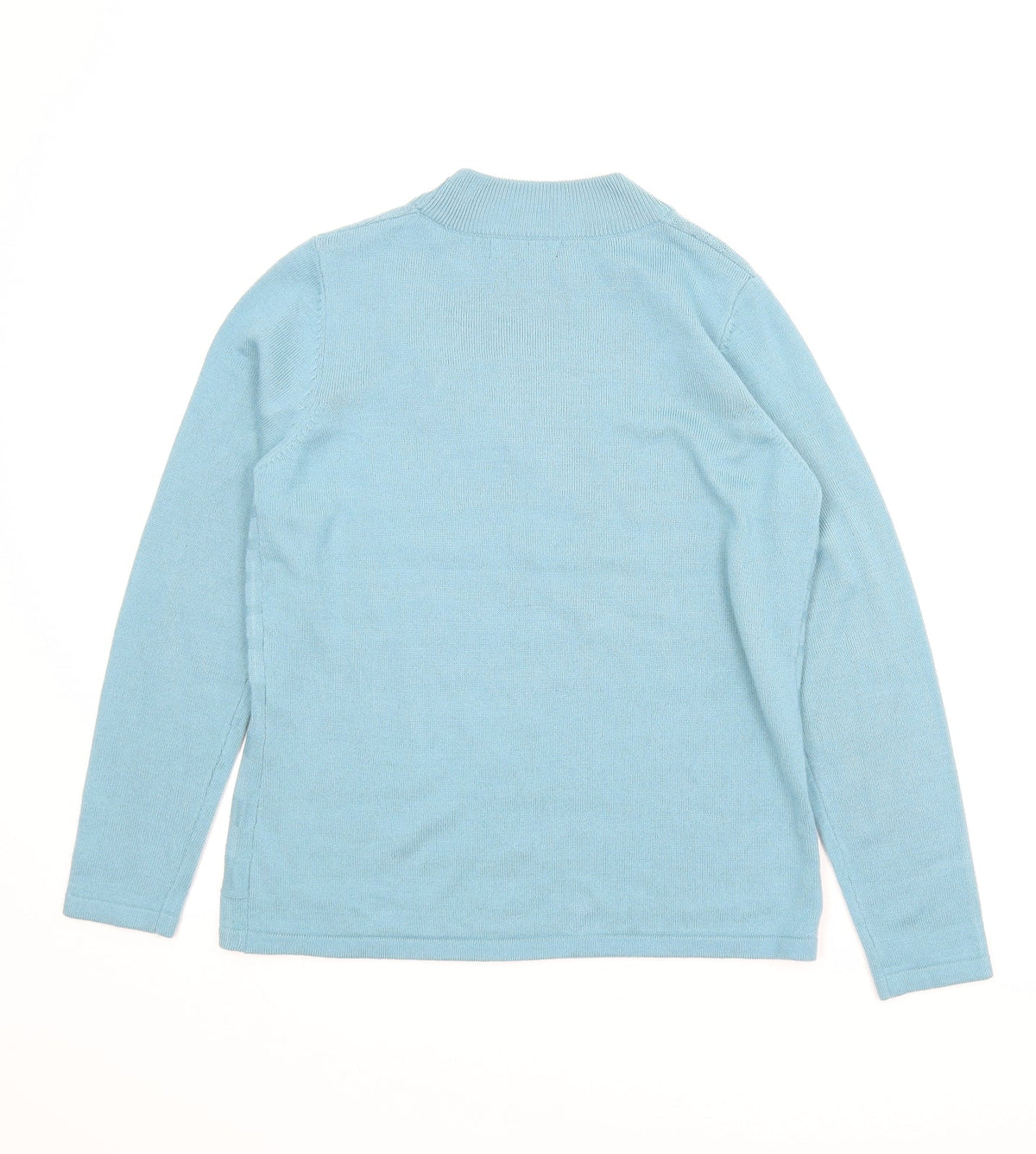 Bonmarché Womens Blue Floral Pullover Jumper Size XS