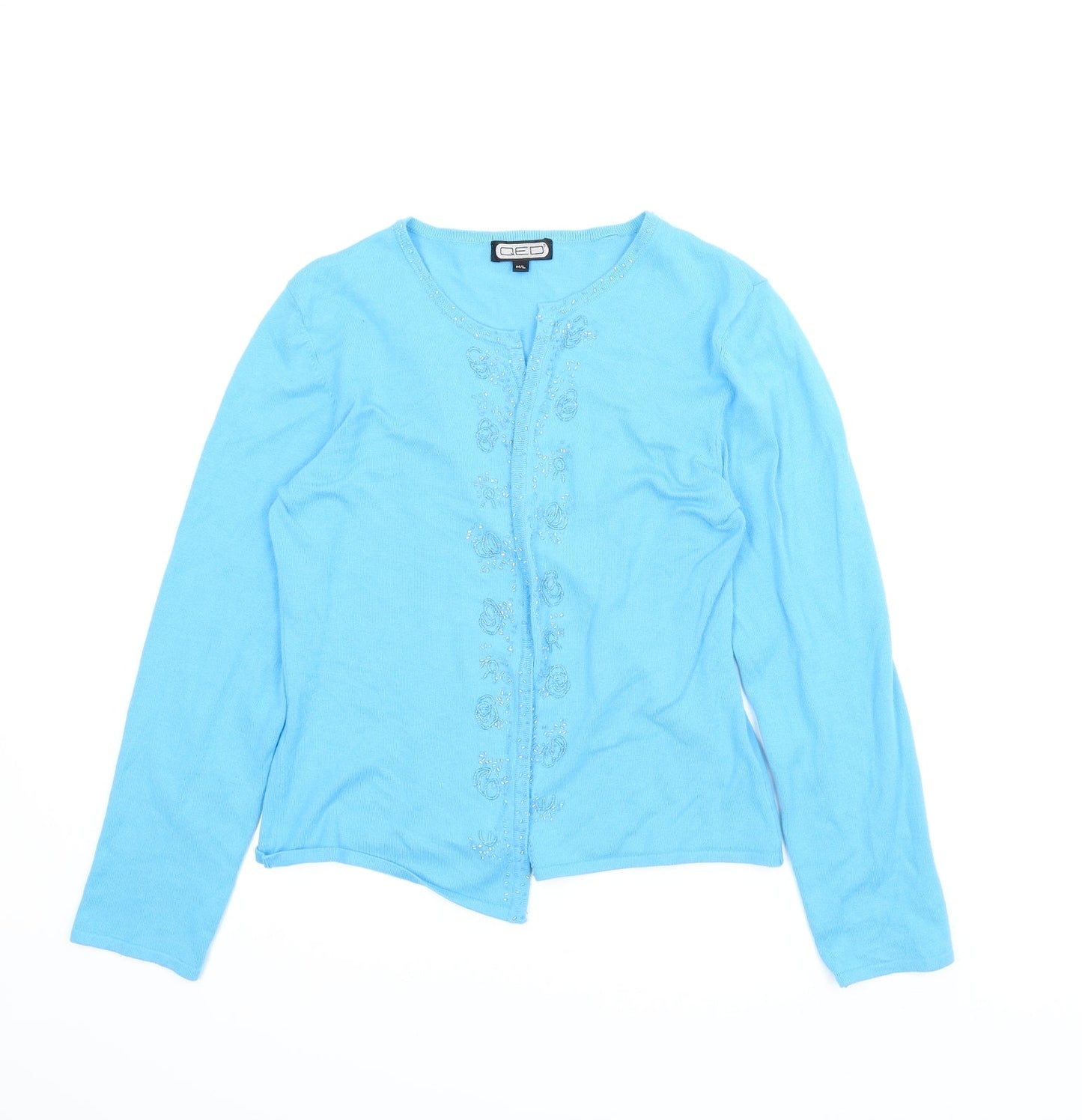 QED Womens Blue   Cardigan Jumper Size M