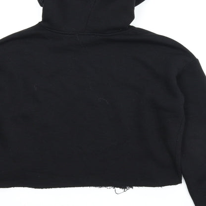 New Look Girls Black   Pullover Hoodie Size 12-13 Years  - Cropped
