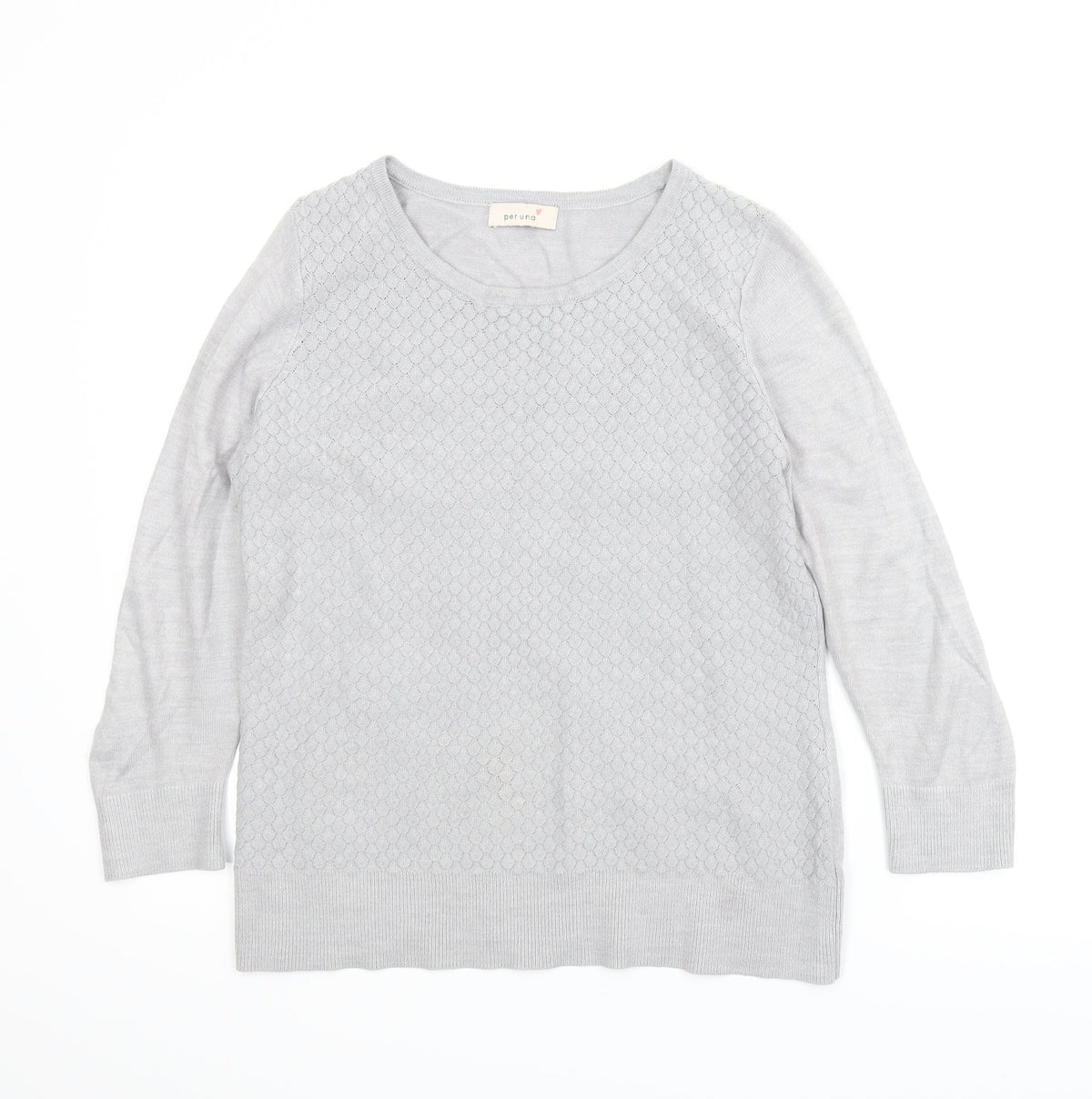 Per Una Womens Grey   Pullover Jumper Size M