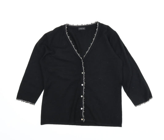 F&F Womens Black   Cardigan Jumper Size M