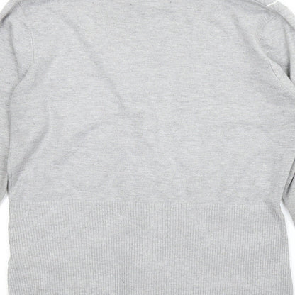 Femme Womens Grey   Cardigan Jumper Size M