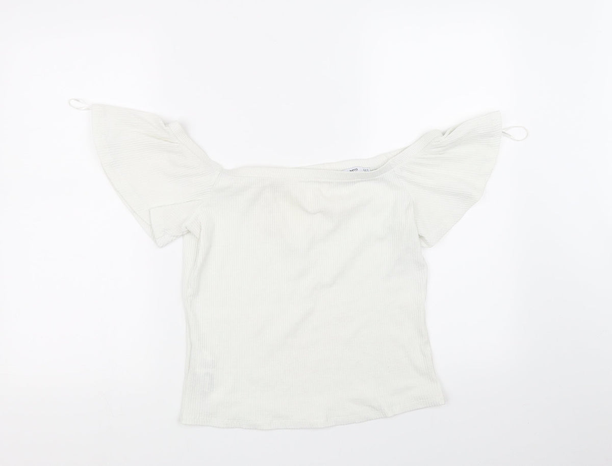 Ming Womens White   Basic T-Shirt Size M