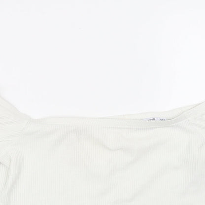Ming Womens White   Basic T-Shirt Size M