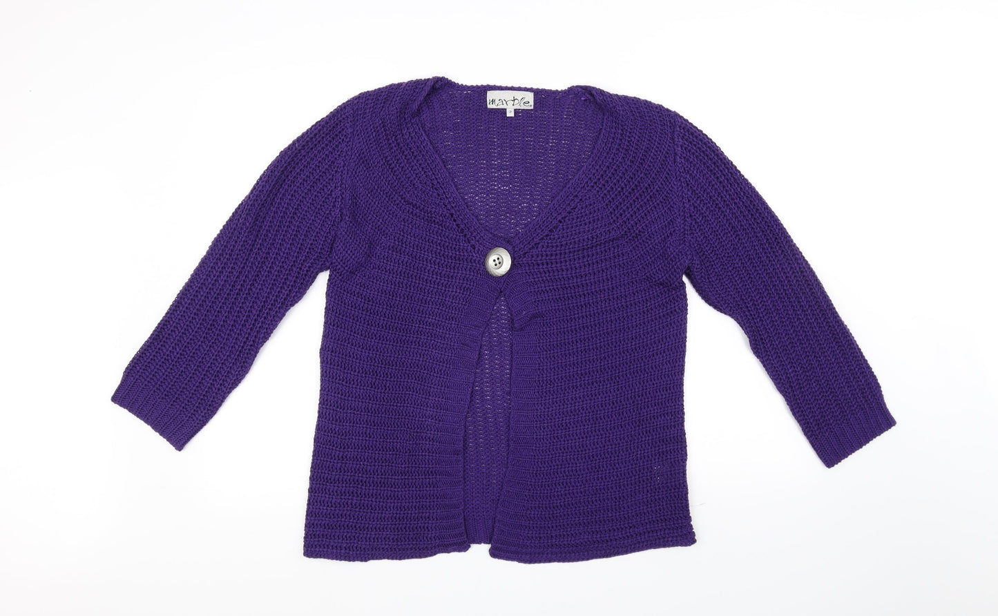 Marbele Womens Purple   Cardigan Jumper Size XL
