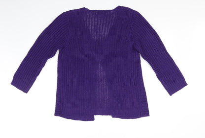 Marbele Womens Purple   Cardigan Jumper Size XL