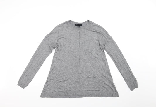 Womens UK Size 10 Atmosphere Grey Basic T-Shirt