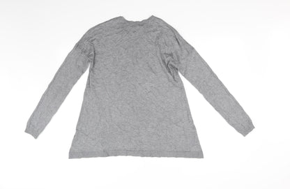 Womens UK Size 10 Atmosphere Grey Basic T-Shirt