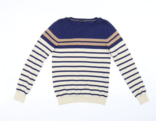 Atmosphere Womens Beige Striped  Pullover Jumper Size 12