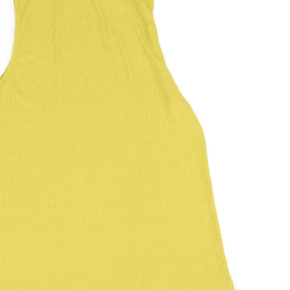 Womens UK Size 14 NEXT Yellow Basic T-Shirt