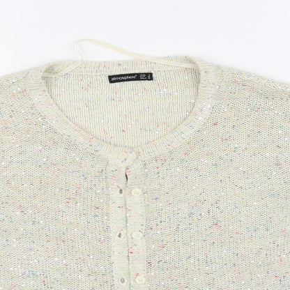 Atmosphere Womens Beige   Cardigan Jumper Size 8