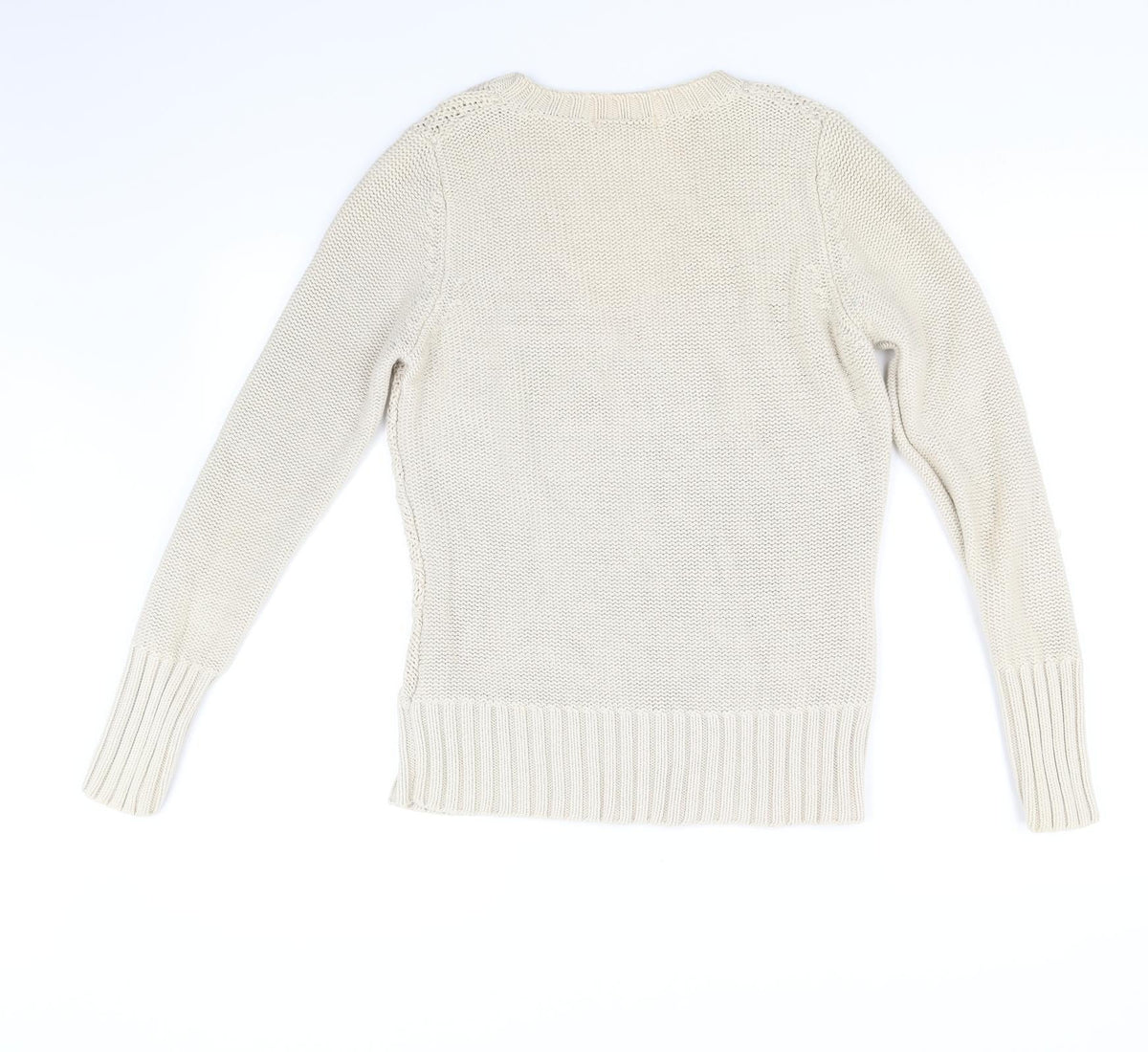 Marks & Spencer Womens Beige   Pullover Jumper Size 12