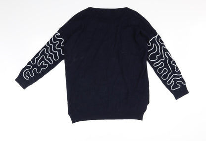 Zuppe Womens Blue   Pullover Jumper Size M