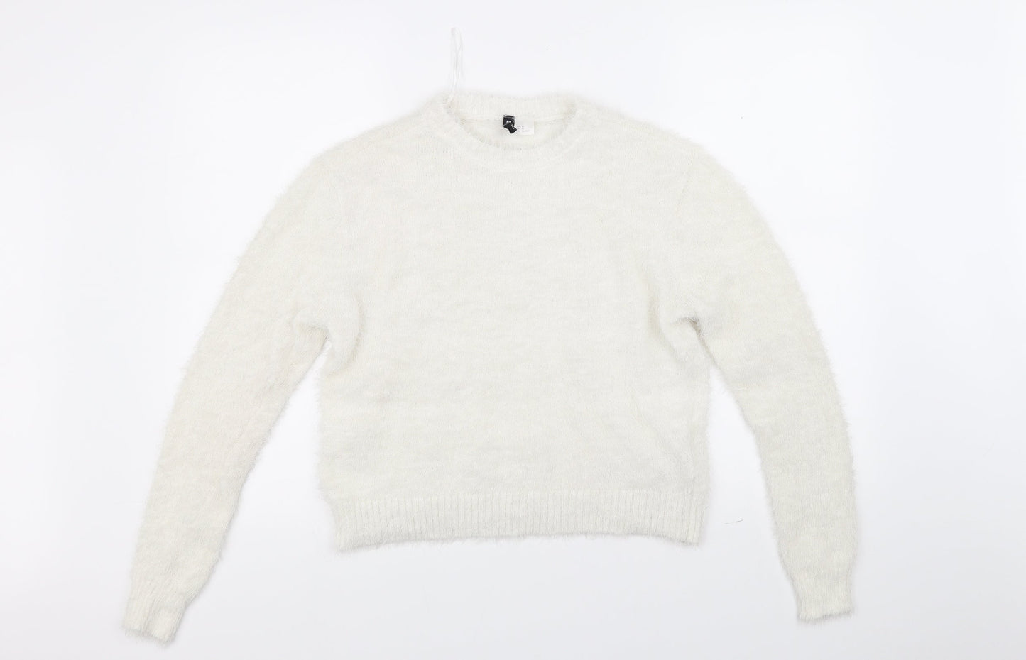 Divided Womens White   Pullover Jumper Size XS
