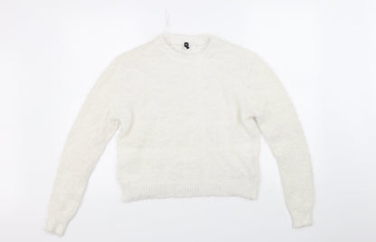 Divided Womens White   Pullover Jumper Size XS