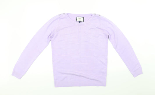 Maine Womens Purple   Pullover Jumper Size 12