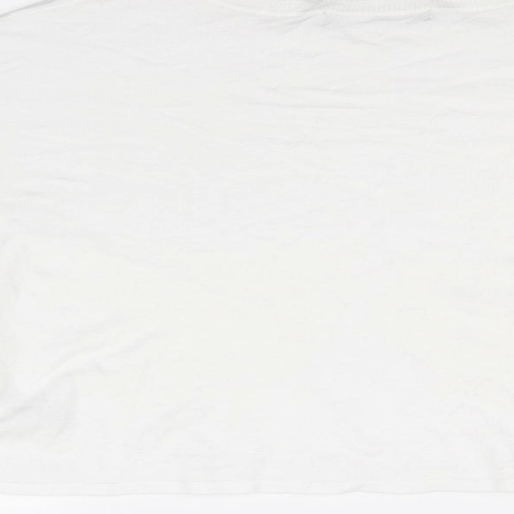 Womens UK Size 14 Marks and Spencer White Basic T-Shirt