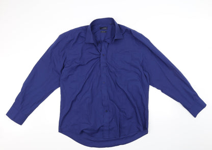 Taylor & Wright  Mens Blue    Button-Up Size 17