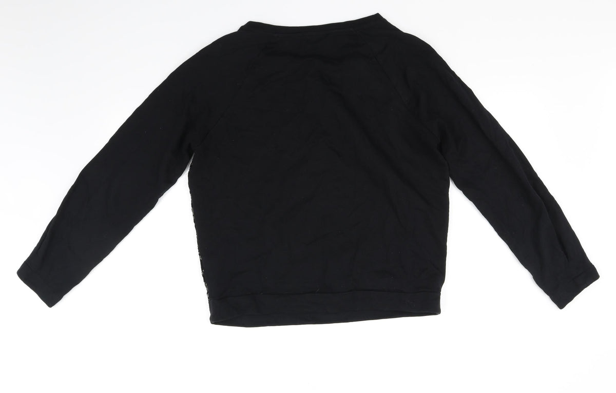 Marks & Spencer Womens Black   Pullover Jumper Size 10