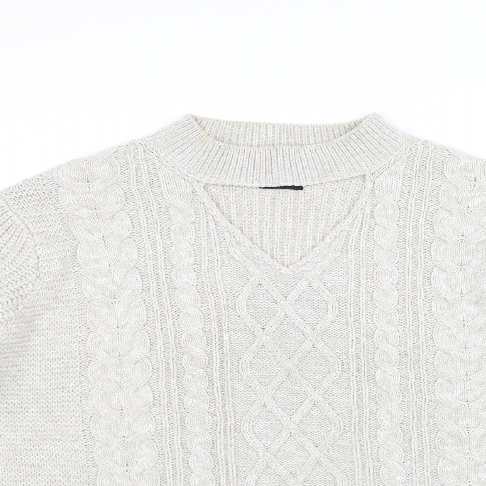 Beyou Womens Beige   Pullover Jumper Size 16