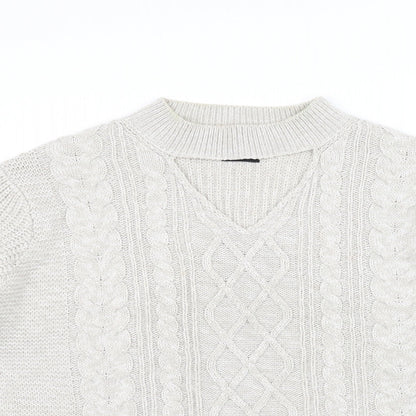 Beyou Womens Beige   Pullover Jumper Size 16