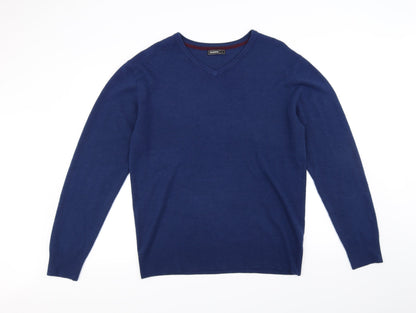 Peacocks Mens Blue   Pullover Jumper Size L