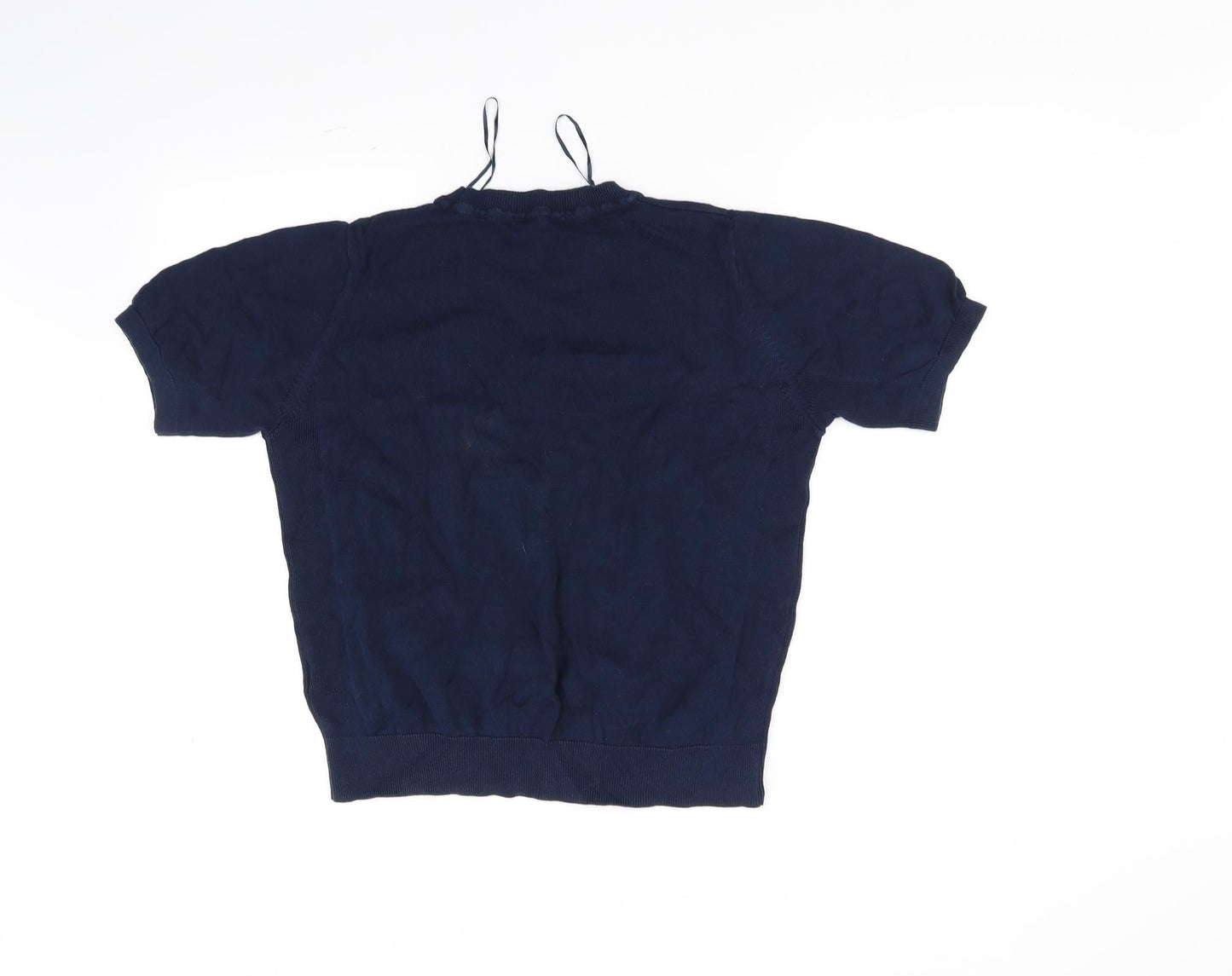 Womens UK Size 14 Marks and Spencer Blue Basic T-Shirt