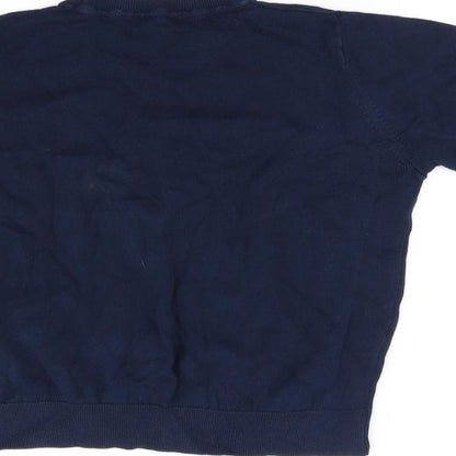 Womens UK Size 14 Marks and Spencer Blue Basic T-Shirt