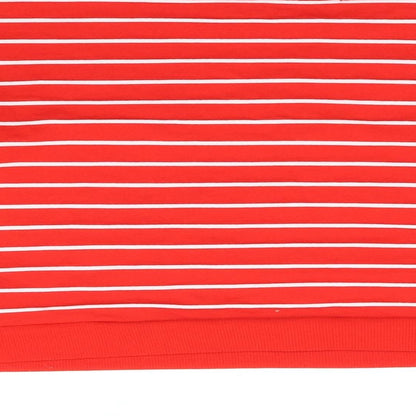 M&S Kids Girls Red Striped  Pullover Jumper Size 12-13 Years  - bows