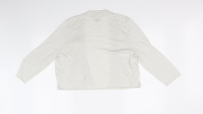 Nightingales Womens White   Cardigan Jumper Size 16
