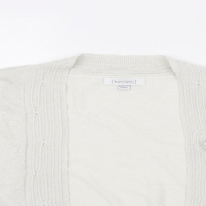 Nightingales Womens White   Cardigan Jumper Size 16