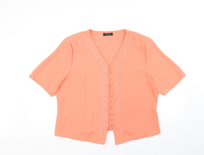House of Fraser Womens Orange   Basic Blouse Size 20
