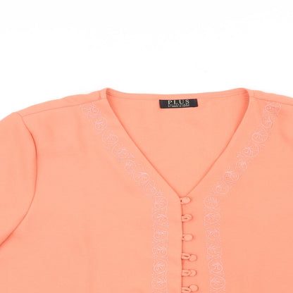House of Fraser Womens Orange   Basic Blouse Size 20