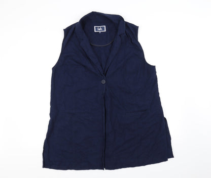 Ble Womens Blue   Jacket Coatigan Size 16