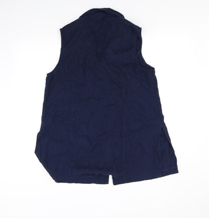 Ble Womens Blue   Jacket Coatigan Size 16