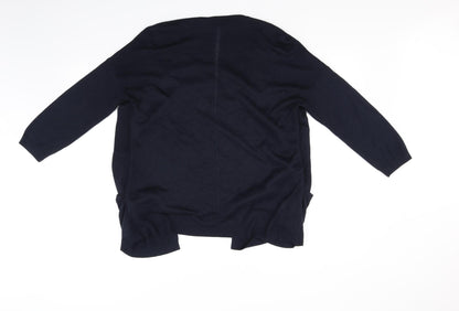Per Una Womens Blue   Cardigan Jumper Size 14