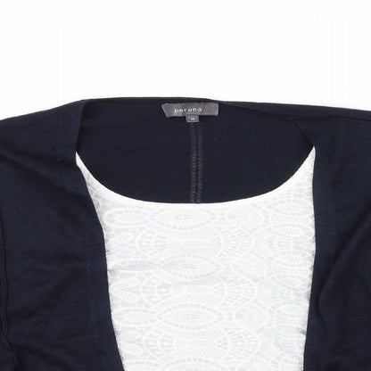 Per Una Womens Blue   Cardigan Jumper Size 14