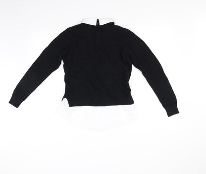 f&F school Girls Black   Pullover Jumper Size 11-12 Years