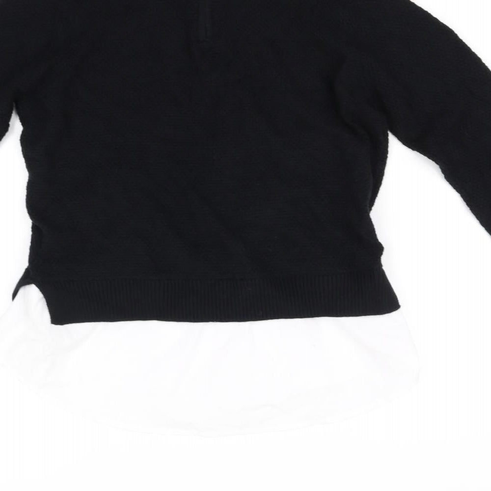 f&F school Girls Black   Pullover Jumper Size 11-12 Years