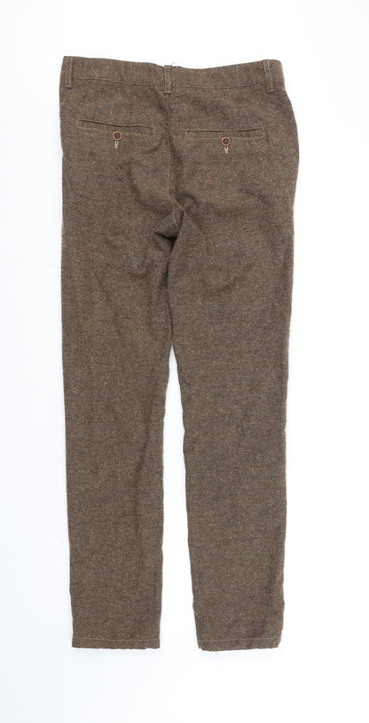 Womens UK Size M ASOS Regular Fit  Brown Trousers