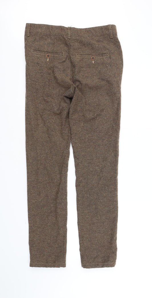 Womens UK Size M ASOS Regular Fit  Brown Trousers