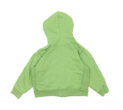 Gap Boys Green  Jersey Full Zip Hoodie Size 4 Years