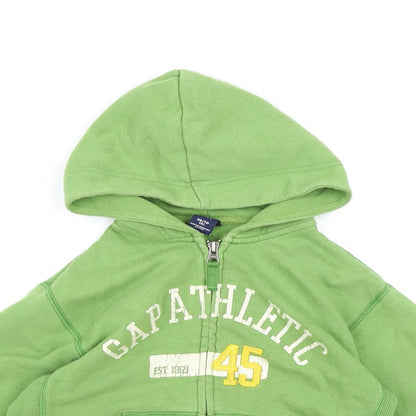 Gap Boys Green  Jersey Full Zip Hoodie Size 4 Years