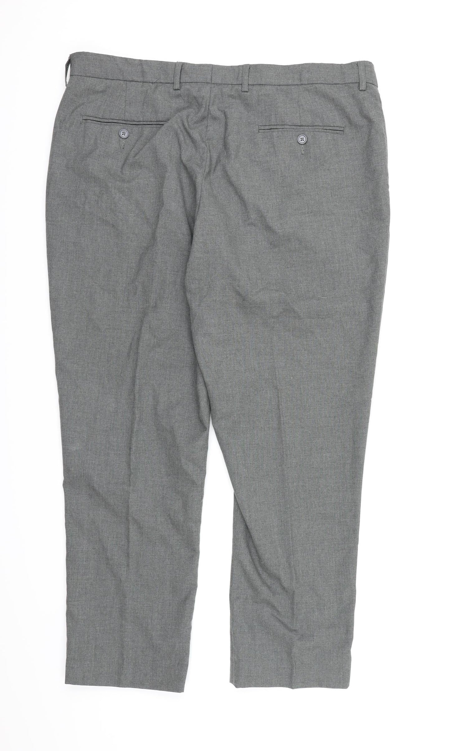 Williams & Brown Mens Grey  Rayon Dress Pants Trousers  L28 in