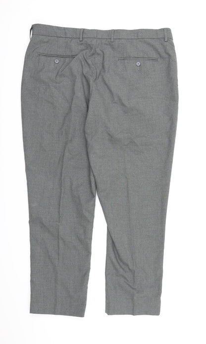 Williams & Brown Mens Grey  Rayon Dress Pants Trousers  L28 in