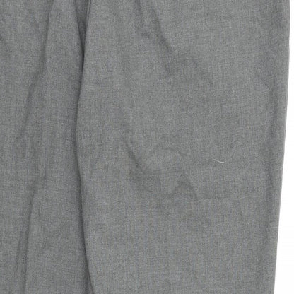 Williams & Brown Mens Grey  Rayon Dress Pants Trousers  L28 in