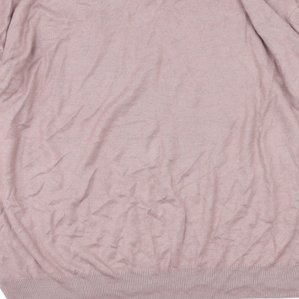 CAPSULE  Mens Pink  Knit Pullover Jumper Size XL