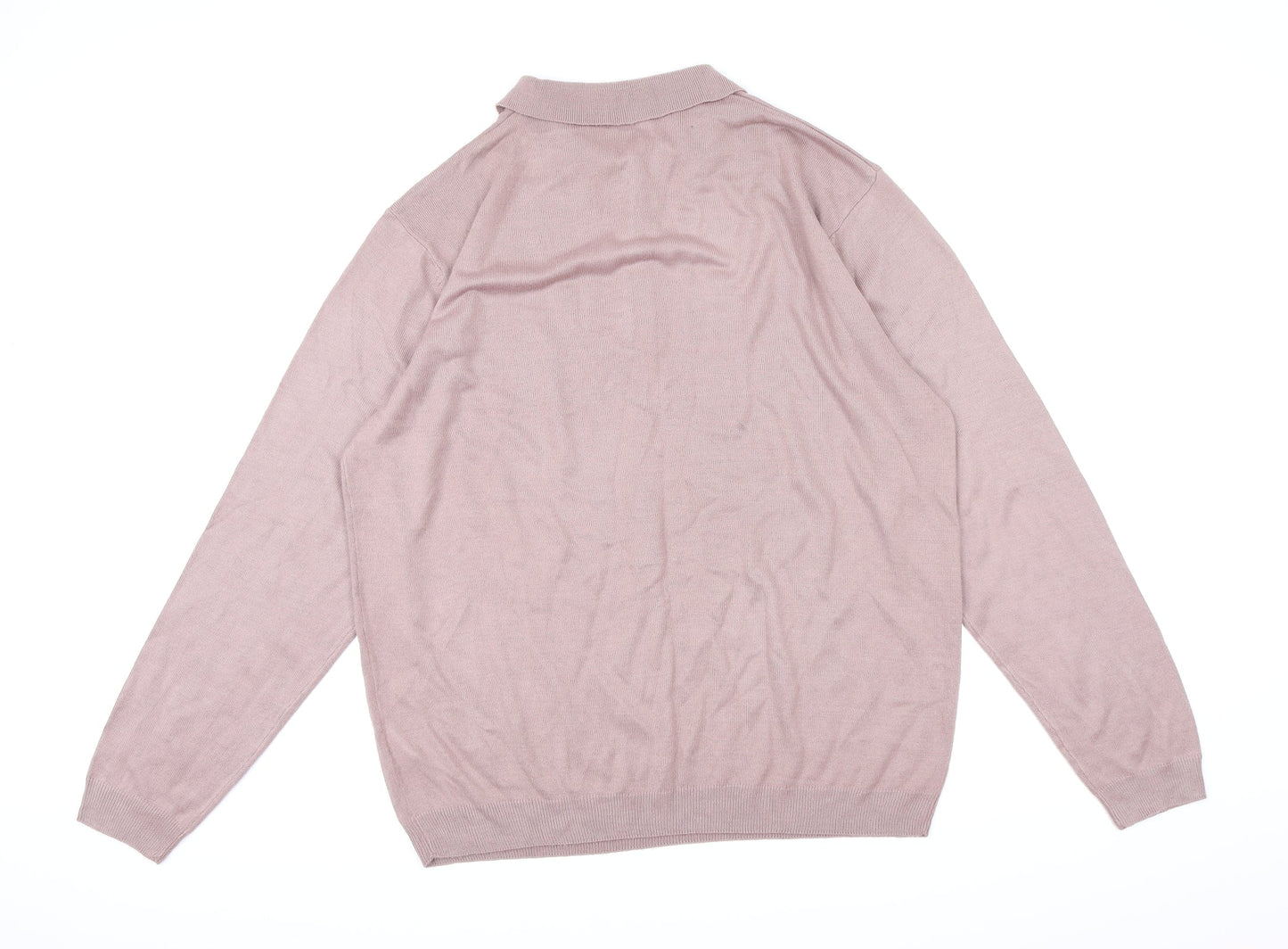 CAPSULE  Mens Pink  Knit Pullover Jumper Size XL