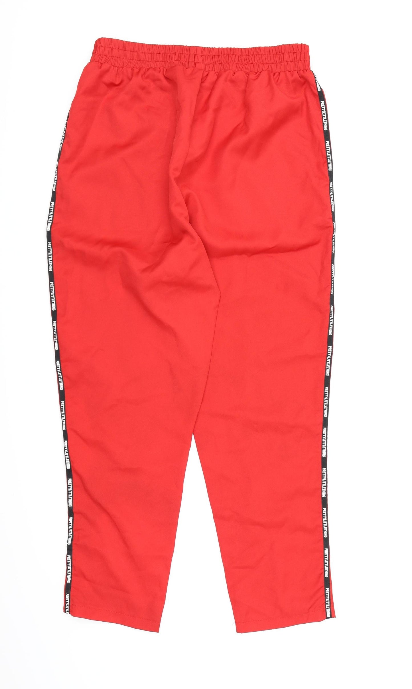 PRETTYLITTLETHING Womens Red   Trousers  Size 16 L28 in