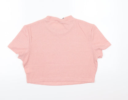 SheIn Womens Pink   Cropped T-Shirt Size XL